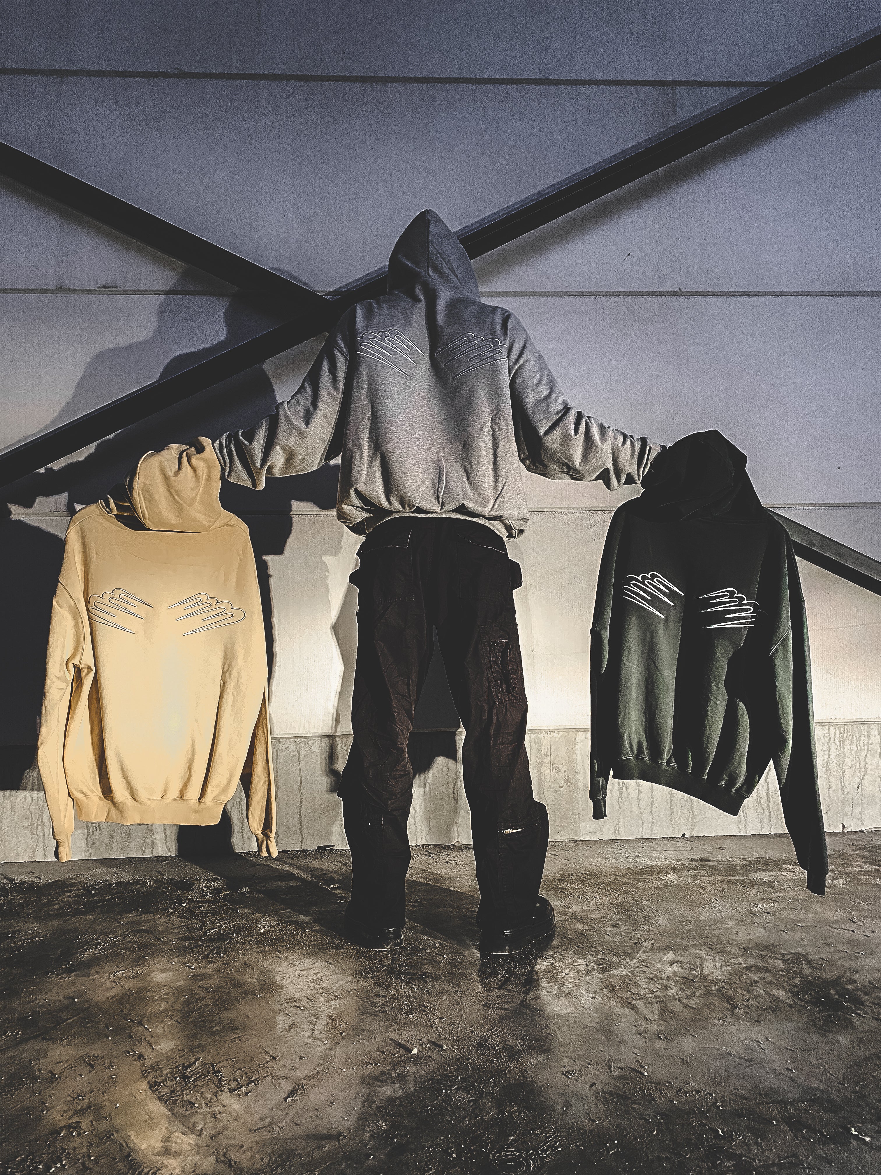 WINGS HOODIE SAND (LIMITED)
